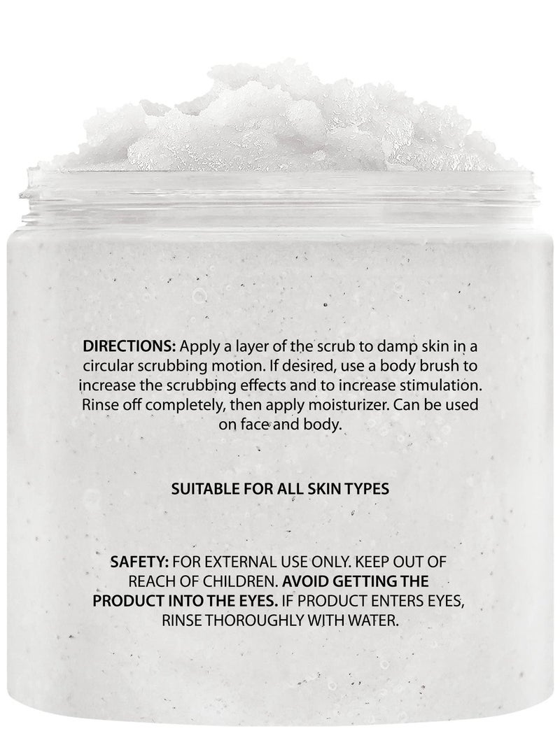 Brooklyn Botany Coconut Milk Body Scrub - Moisturizing and Exfoliating Body, Face, Hand, Foot Scrub - Fights Stretch Marks, Fine Lines, Wrinkles - Great Gifts for Women & Men - 10 oz - Image 2